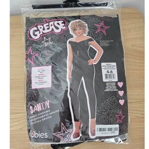 Rubie's Grease Sandy Adult Costume - Black with Pink Accents